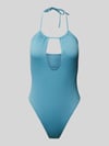 Calvin Klein Underwear Badeanzug mit Neckholder Modell 'PLUNGE' Aqua
