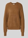 MSCH Copenhagen Relaxed fit gebreide pullover met alpaca-aandeel model 'Gustel Hope' Cognac