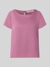 Rinascimento Bluse aus Satin mit Rundhalsausschnitt Altrosa