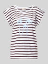 FREE/QUENT t-shirt z nadrukiem z motywem model 'Fenjal' Średniobrązowy