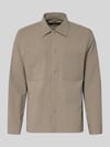 Marc O'Polo Regular Fit Overshirt mit Baumwoll-Anteil - Marc O'Polo × DFB Travel Collection Taupe