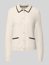 Christian Berg Woman regular fit vest van kasjmiermix Offwhite