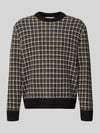 Selected Regular Fit Strickpullover aus Woll-Mix Modell 'MIKOLAS' Dunkelbraun