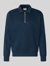 JACK & JONES Regular fit sweatshirt met wol model 'Bradley' Marineblauw