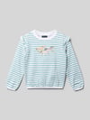 Blue Seven sweatshirt met motiefstitching Wit