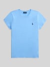 Polo Ralph Lauren T-Shirt mit Label-Stitching Hellblau