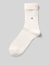 Tommy Hilfiger Sokken met logodetail Offwhite
