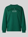 Marc Cain Relaxed Fit Sweatshirt mit Logo-Detail Gruen