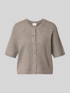 VILA Regular Fit Cardigan in Strick-Optik Modell 'Iga' Taupe