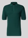 MCNEAL koszulka polo o kroju regular fit z krótkim zamkiem błyskawicznym Neonowy zielony