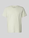 Selected T-shirt z czystej bawełny o kroju regular fit model 'HASPEN' Limonkowy