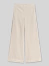 Marc O'Polo Wide Leg Cordhose aus reiner Baumwolle Stein