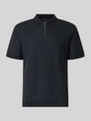 JOOP! COLLECTION Regular Fit Poloshirt mit Strukturmuster Modell 'Tibaris' Marine