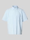 Selected Koszula casualowa o kroju relaxed fit z czystej bawełny model 'STUART' Błękitny