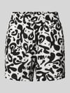 PIECES Regular Fit Shorts aus reiner Viskose Modell 'BARRI' Black