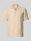 Lindbergh Modern Fit Freizeithemd mit Strukturmuster Mud