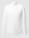 Polo Ralph Lauren Slim Fit Freizeithemd aus Oxford Weiss