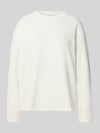 s.Oliver RED LABEL Regular Fit Pullover aus Baumwoll-Mix Offwhite