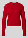 MANGO Strickpullover mit V-Ausschnitt Modell 'LIMONI' Rot
