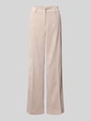 CAMBIO Wide Fit Cordhose mit Bügelfalten Modell 'Amelie' Beige