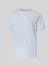 Calvin Klein Jeans T-shirt w kroju regular fit z naszywką z logo Jasnoniebieski