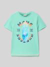 s.Oliver RED LABEL Regular Fit T-Shirt aus reiner Baumwolle Tuerkis