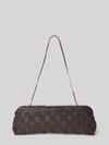 MANGO Clutch mit echtem Kupfer Modell 'Selva' Dunkelbraun