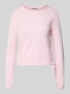 REVIEW Pullover met ronde hals en tunnelkoord Rosé