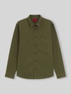 HUGO Straight Fit Hemdjacke aus Baumwolle Modell 'Egrin' Khaki