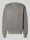PEGADOR Relaxed Fit Sweatshirt aus Baumwoll-Mix Dunkelgrau