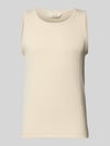 Selected Top typu tank w kroju regular fit z mieszanki bawełny model 'ANDRE' Beżowy