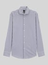 BOSS Slim Fit Businesshemd aus Baumwoll-Mix Modell 'HANK-SP' Marine