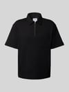 Selected Relaxed fit poloshirt van puur katoen, model 'RELAXEJEORGE' Zwart