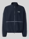 EA7 Emporio Armani Kurtka bomberka ze stójką i nadrukiem logo Ciemnoniebieski