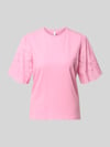 YAS T-Shirt mit Lochstickerei Modell 'LEX' Mauve