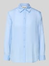 Stefanel relaxed fit overhemdblouse van lyocellmix Lichtblauw