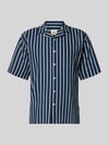 Redefined Rebel Regular Fit Freizeithemd mit Reverskragen Modell 'HOWIE' Marine