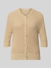 OPUS Strickshirt mit 1/2-Arm Modell 'Donousa' Camel