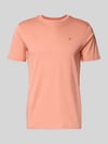 Scotch & Soda regular fit T-shirt met gestikt logo Abrikoos