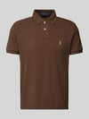 Polo Ralph Lauren Koszulka polo o kroju slim fit z czystej bawełny Jasnobrązowy