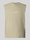 JACK & JONES T-Shirt mit Stitching Taupe