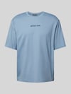 Michael Kors T-Shirt mit Label-Stitching Modell 'VICTORY' Hellblau