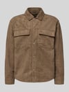 ONLY & SONS Regular Fit Jacke in Velourslederoptik mit Brustpattentaschen Modell 'RAVI' Khaki