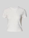 ONLY relaxed fit T-shirt met etskanteffect model 'SMILLA' Wit