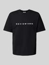 REVIEW T-Shirt mit Label-Print Black