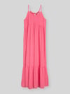 Tom Tailor Denim Freizeitkleid aus reiner Viskose mit Spaghettiträgern Rosa