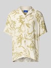 JACK & JONES Regular fit vrijetijdsoverhemd met resortkraag, model 'LUKE' Offwhite