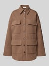 Christian Berg Woman Hemdjacke mit Pattentaschen Cognac