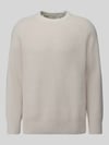 Selected Regular Fit Pullover aus reiner Baumwolle Modell 'BRAUN' Offwhite