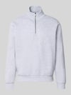 JACK & JONES Regular fit sweatshirt met wol model 'Bradley' Lichtgrijs gemêleerd